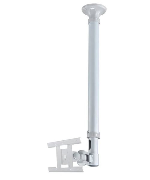 Neomounts  FPMA-C100SILVER / Flat Screen Ceiling Mount (Height: 79-129 cm) / Silver Držák, VESA, stropní, pro monitor, úhloprícka 10"-30", náklon 180°, otácení 180°, rotace 360°, nosnost 12kg, stríbrný