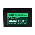 AGM12V100AH-H Green Cell AGM VRLA 12V 100Ah bezúdržbová batéria pre UPS, váhy a karavany (332×175×22
