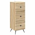 vidaXL Zásuvkový kabinet Dub sonoma 33 x 34,5 x 90 cm Kompozitné drevo