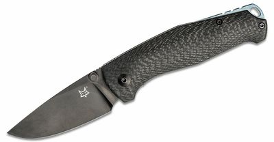 FOX Knives FX-528 B TUR CARBON vreckový nôž 7,6 cm, čierna, uhlíkové vlákno