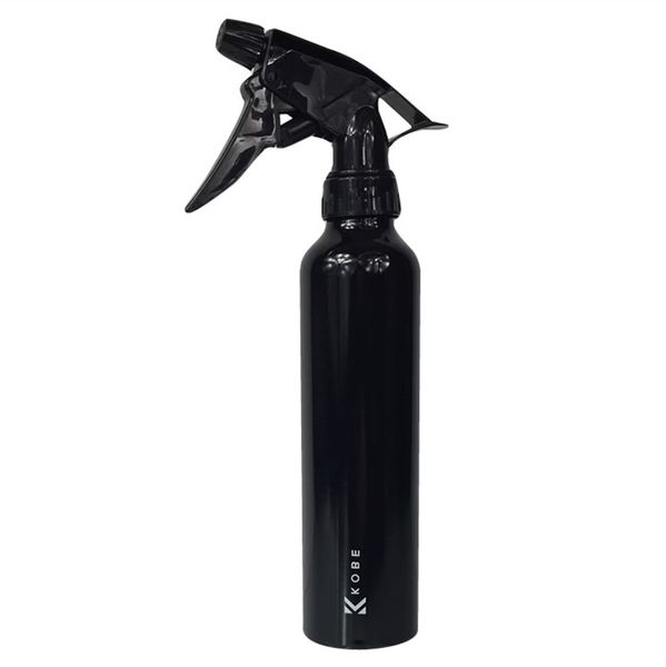 Čierna hliníkový rozprašovač na vodu KOBE 260 ml