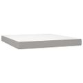 vidaXL Boxspring posteľ s matracom svetlosivá 100x200 cm látka