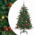 vidaXL Umelý vianočný stromček Zelená 150 cm PVC, kov a plast