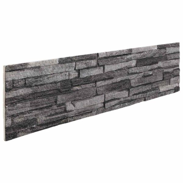 vidaXL Nástenné panely 10 pcs Antracit 100 x 25 cm EPS pena