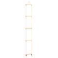 vidaXL Detský lanový rebrík masívne drevo a PE 30x168 cm