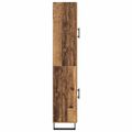 vidaXL Highboard Staré drevo 34,5 x 34 x 180 cm Kompozitné drevo