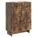 vidaXL Servírovacia skriňa Dymový dub 66 x 34,5 x 90 cm