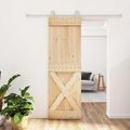 vidaXL Posuvné dvere Prírodná a biela 70 x 210 cm