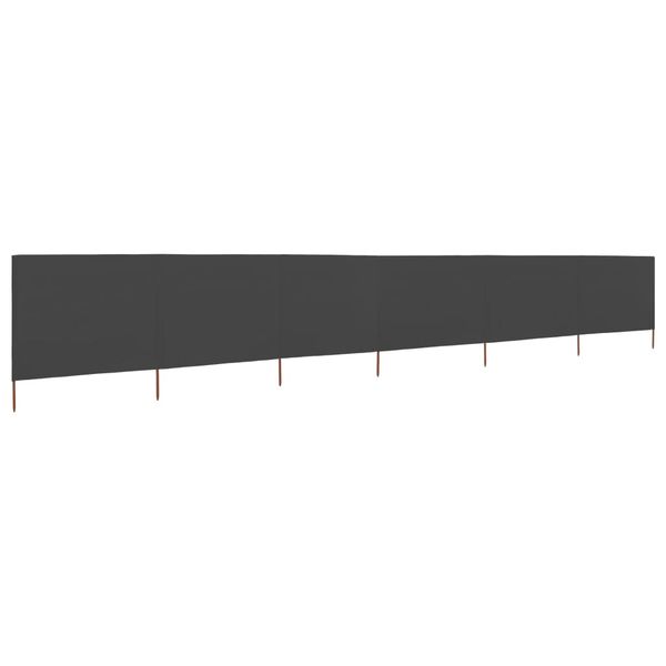 vidaXL 6-panelová zábrana proti vetru sivá 800x80 cm látková