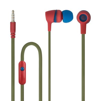 Káblové slúchadlá Forever JSE-200 jack 3,5mm zelená bežné