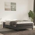 vidaXL Matrac s taštičkovými pružinami stredná tvrdosť tmavosivý 120x220x20 cm zamat