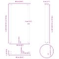 vidaXL Nohy barového stola v tvare U, 2 ks, prírodná oceľ, 60 x (110-111) cm, oceľ