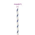 vidaXL Lodné lano biele 4 mm 50 m polypropylén