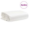 vidaXL Celta, biela 4x4 m 650 g/m²
