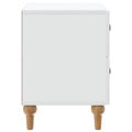 vidaXL Nočný stolík Biela 62 x 34,5 x 48 cm Kompozitné drevo