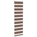 vidaXL Zebra roleta hnedá 50x150 cm šírka látky 45,9 cm polyester