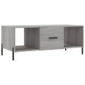 vidaXL Konferenčný stolík sivý sonoma 102x50x40cm kompozitné drevo