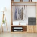 vidaXL Úložné boxy 2 ks látkové 43x34x23 cm antracitové