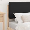 vidaXL Rám postele s čalúneným čelom Čierna 100 x 200 cm