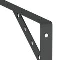 vidaXL Držiaky políc 4 ks 30x2,5x15,5 cm strieborná nerezová oceľ