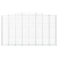 vidaXL Oblúkový gabionový kôš 3 ks 400x50x220/240cm pozinkované železo