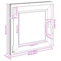 vidaXL Otočné a sklopné okno do suterénu RISOR 60 x 60 cm PVC a sklo