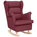 vidaXL Hojdacie kreslo Wine Red 74x90x102 cm Látka