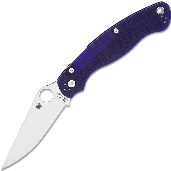 Spyderco C36GPDBL2 Military 2 Dark Blue vreckový nôž 10,2 cm, Satin, tmavomodrá, G10