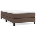 vidaXL Boxspring posteľ s matracom hnedá 100x200 cm umelá koža