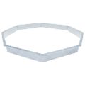 vidaXL Plot proti slimákom pozinkovaná oceľ 261x25 cm