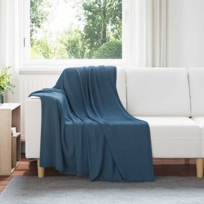 vidaXL Prikrývky na hodenie 24 pcs Námornícka modrá 170 x 130 cm Flís