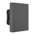 Inteligentný WiFi nástenný spínač SONOFF M5-1C-80 (1-kanálový, do rámu, grafitový)