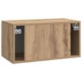 vidaXL Nástenná TV skrinka 59,5 x 31 x 30 cm Dub artisan