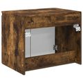vidaXL Závesná kúpeľňová skriňa Dymový dub 62,5 x 44,5 x 50 cm