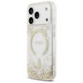 Puzdro Guess Resin Bottom Glitter MagSafe pre iPhone 17 Pro zlatá