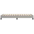 vidaXL Posteľný rám s boxspringom bledosivý 100x200 cm látka