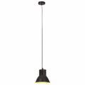 vidaXL Závesná lampa 25 W, čierna, okrúhla 17 cm E27
