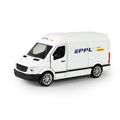 Kovové auto PPL s otváracími dverami 12 cm