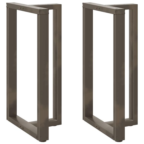 vidaXL Nohy barového stola v tvare T, 2 ks, čierne, 60x35x(100-101) cm, oceľové