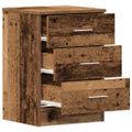 vidaXL Nočná skrinka Old Wood 38x35x55 cm Engineered Wood