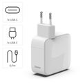 HAMA GaN, Rýchlonabíjačka, 2x USB-C PD/QC 65W Odn
