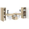 vidaXL Sada kúpeľňového nábytku 5 ks Dub sonoma 33 x 34,5 x 100 cm