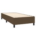 vidaXL Posteľný rám s boxspringom tmavohnedá 100x200 cm látka
