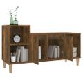 vidaXL TV skrinka dymový dub 100x35x55 cm spracované drevo