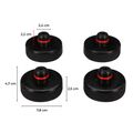 Sada gumových podložiek pre hever JACK PAD SET 4T pre vozy Tesla, stopka 24mm, 4ks SIXTOL