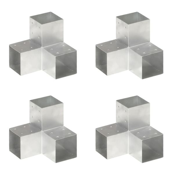 vidaXL Trámové spojky 4 ks v tvare Y 101x101 mm pozinkovaný kov