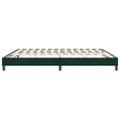 vidaXL Posteľný rám boxsping bez matracom tmavozelený 180x210 cm zamat