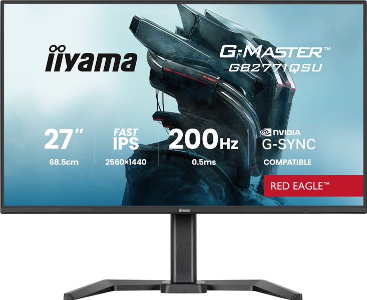 iiyama G-Master/GB2771QSU-B1/27''/IPS/QHD/200Hz/0,5ms/Čierna/3R