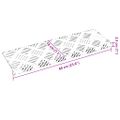 vidaXL Schodový rošt 10 ks 60 x 18 x 2,5 cm Strieborná Hliník