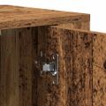 vidaXL Highboard Staré drevo 80 x 33 x 150 cm Kompozitné drevo
